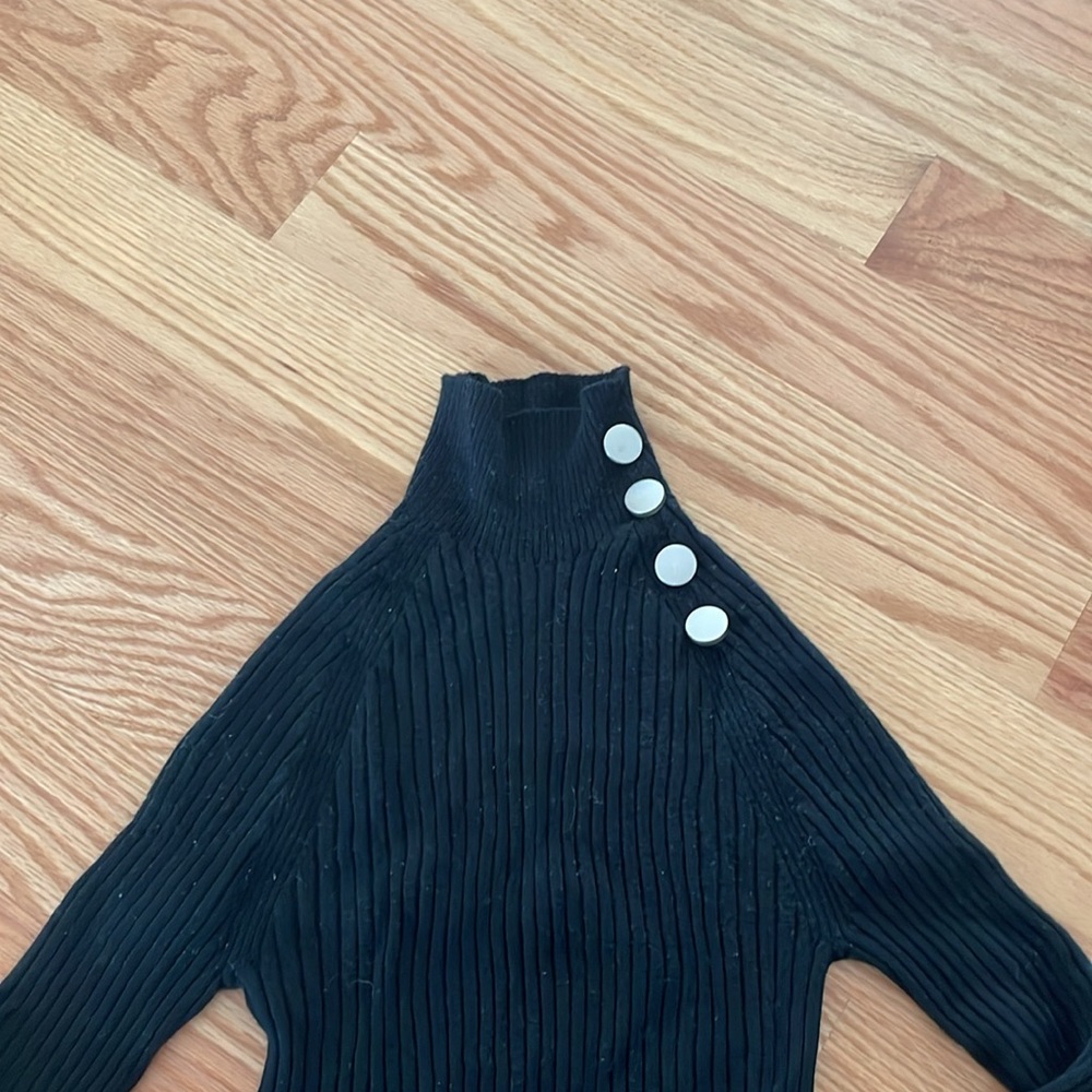 100% wool ribbed knit sweater - Picture 3 of 4